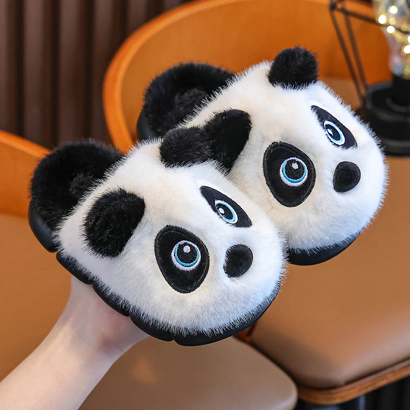 

Adorable Panda Winter Warm Cotton Slippers Cozy Footwear for Chilly Days