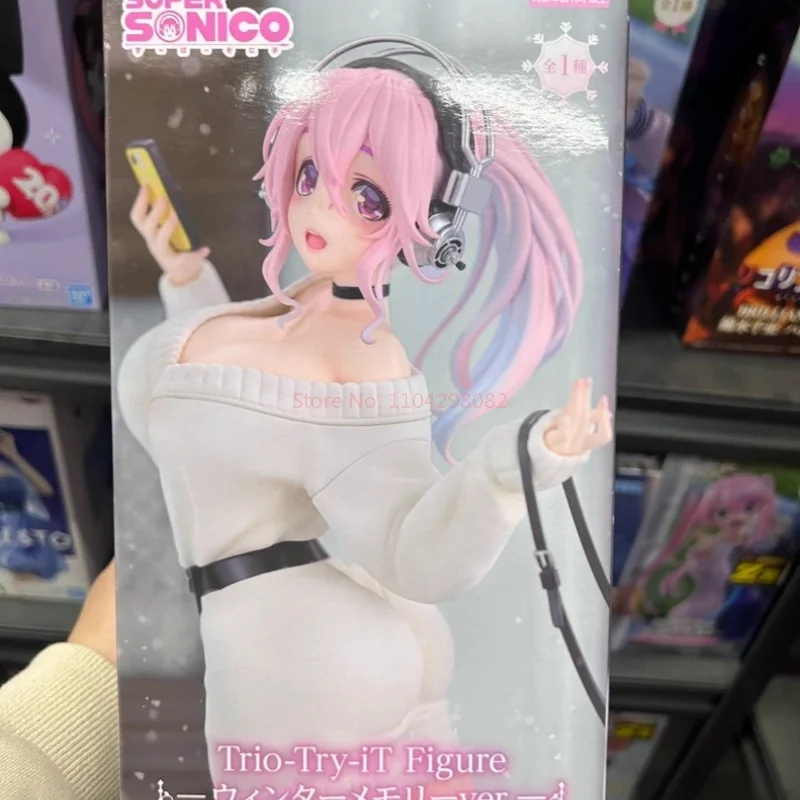 핫 퓨리우 트리오-트라이-잇 슈퍼 소니코 겨울 추억 피규어 귀여운 애니메이션 디스플레이 스웨터 스태츄 프리미엄 수집 모델 장난감 선물