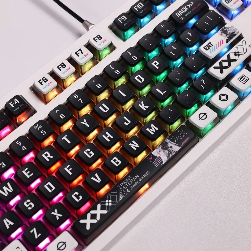 Imagem -06 - Mifuny Keycaps Pudim Transparentes Caps Teclado Mecânica Asa Perfil Gaming cs Acessórios Chave 119