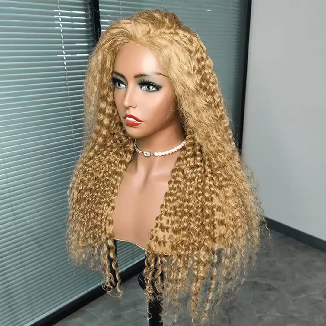 

13x6 HD Lace Frontal Wigs Brazilian Honey Blond 30 40 Inch Curly Wave 13x4 Lace Front Human Hair High Density For Women Choice