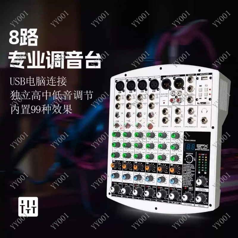 

M4 822USB 802USB EFX8/4 EFX8/2 AS06 MG10XU F4 Mini Audio Mixing Console for DJ Studio