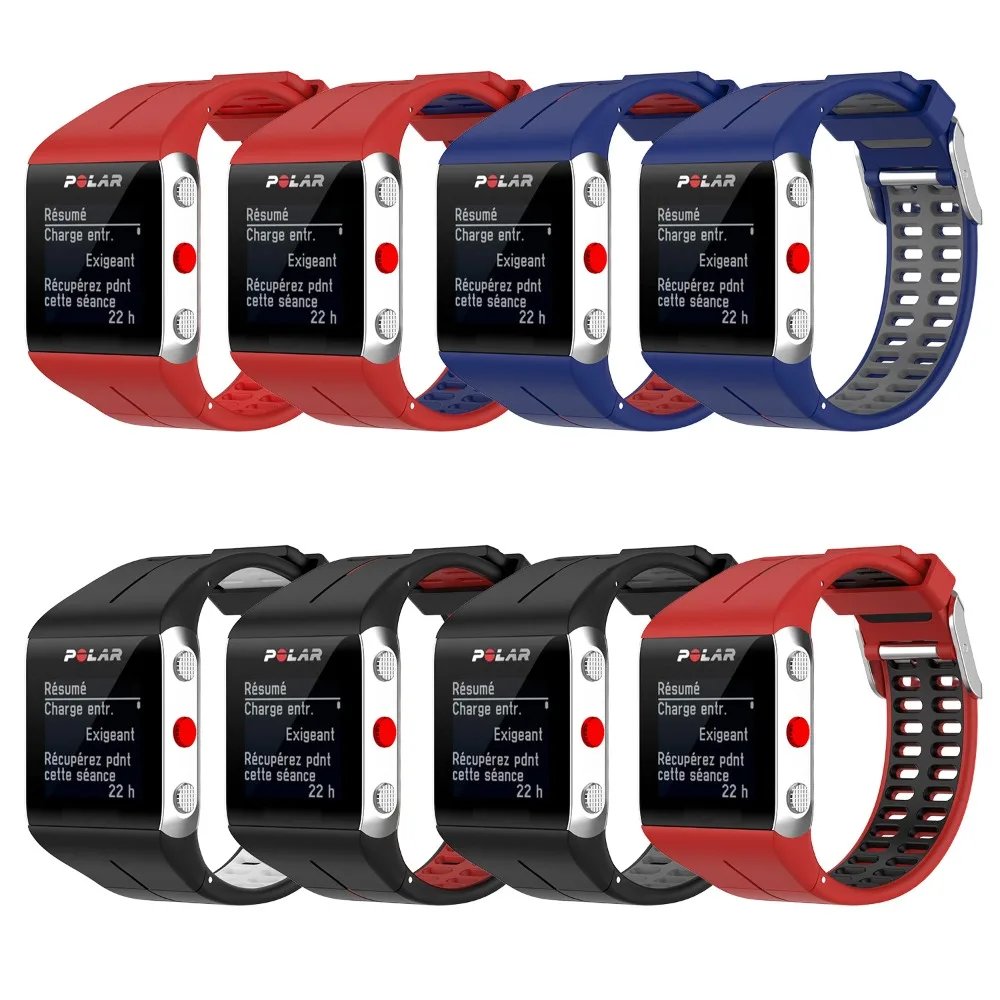 Silicone Strap For Polar V800 GPS Watch Band Soft smartwatch Sport Bracelet Wristband For Polar V800 GPS Watchband Accessories