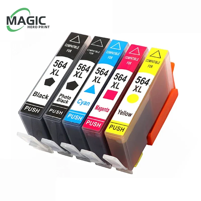 NEW 564XL compatible Ink Cartridges For HP 564 5510 5511 5512 5515 5520 5525 6510 6515 6520 7510 7515 printer For HP564 XL