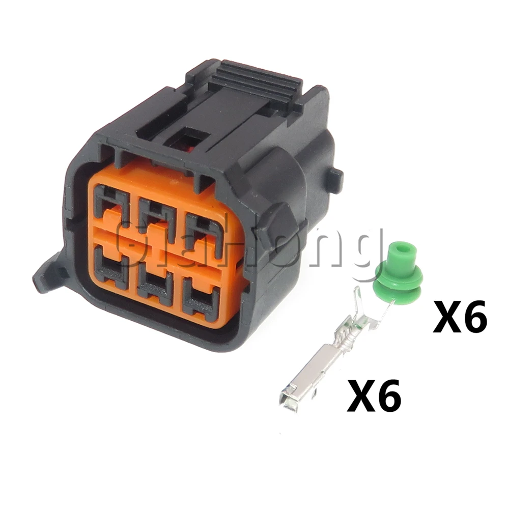 1 conjunto 6 maneiras peças de automóvel carro lâmpada conectores elétricos automóvel farol fio selado soquete para hyundai kia HP066-06021