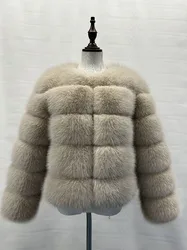 Manteau en Fausse Fourrure pour Femme, Très Tendance, Automne Hiver, Torche, Haute Qualité, 2006