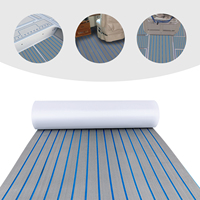 240x90cm EVA Foam Yacht Teak Decking Sheet Marine Boat Flooring Carpet 95*35\