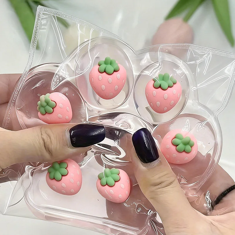 1pc Oversize Taba Strawberry Cat Paw, Safe TPR Material, Fufu Squishy Sensory Stress Relief Fidget Toys for Office Leisure| Cat Toys| School Supplies| New Year| Birthday| Party Gift| Cat Toy |Carnival Prize| Valentine'S Day Gifts| Ramadan Gifts| Eas
