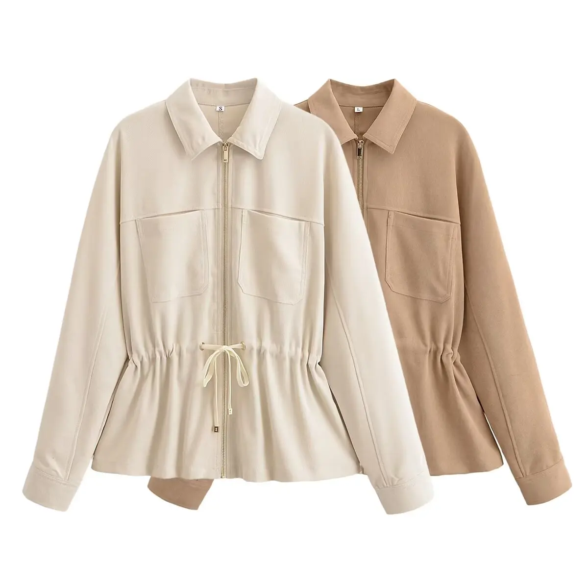 

Женское весенне-осеннее однотонное пальто, женская повседневная короткая верхняя одежда на шнуровке, женское тонкое пальто на шнурке, модные элегантные куртки, уличная одежда