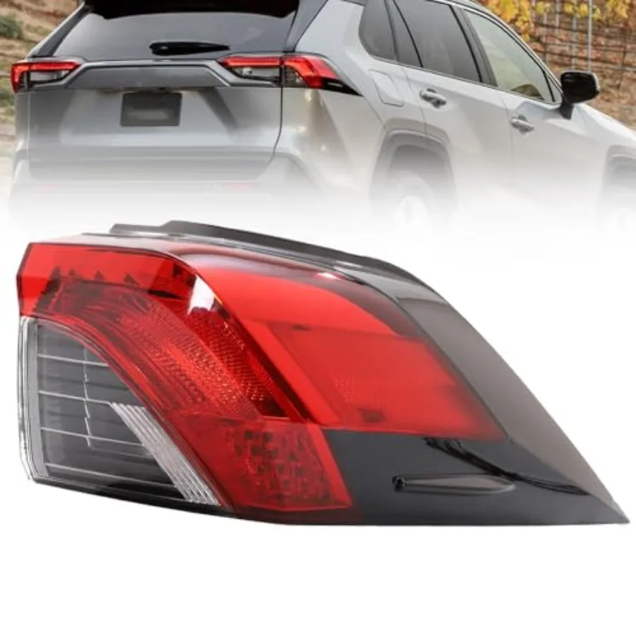 

LED Tail Light Assembly Compatible With Toyota RAV4 2019-2024 Passenger Side Outer Brake Tail Lamp W/O bulb Replace 81550-0R090