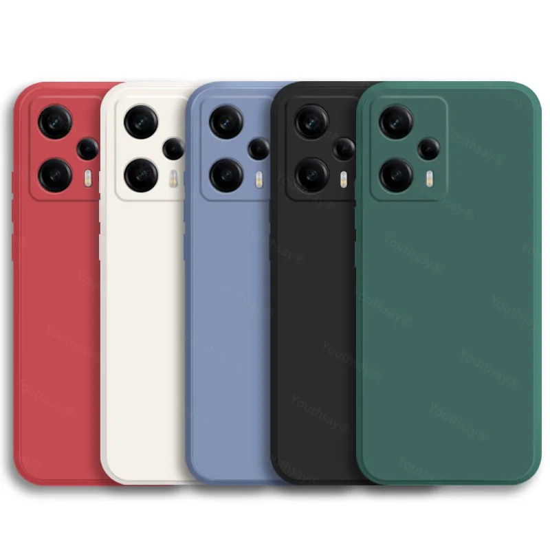 For Xiaomi Poco F5 Case For Poco F5 Cover Coque Shell Original Liquid Silicone Soft TPU Phone Funda Case For Poco F5 X5 Pro