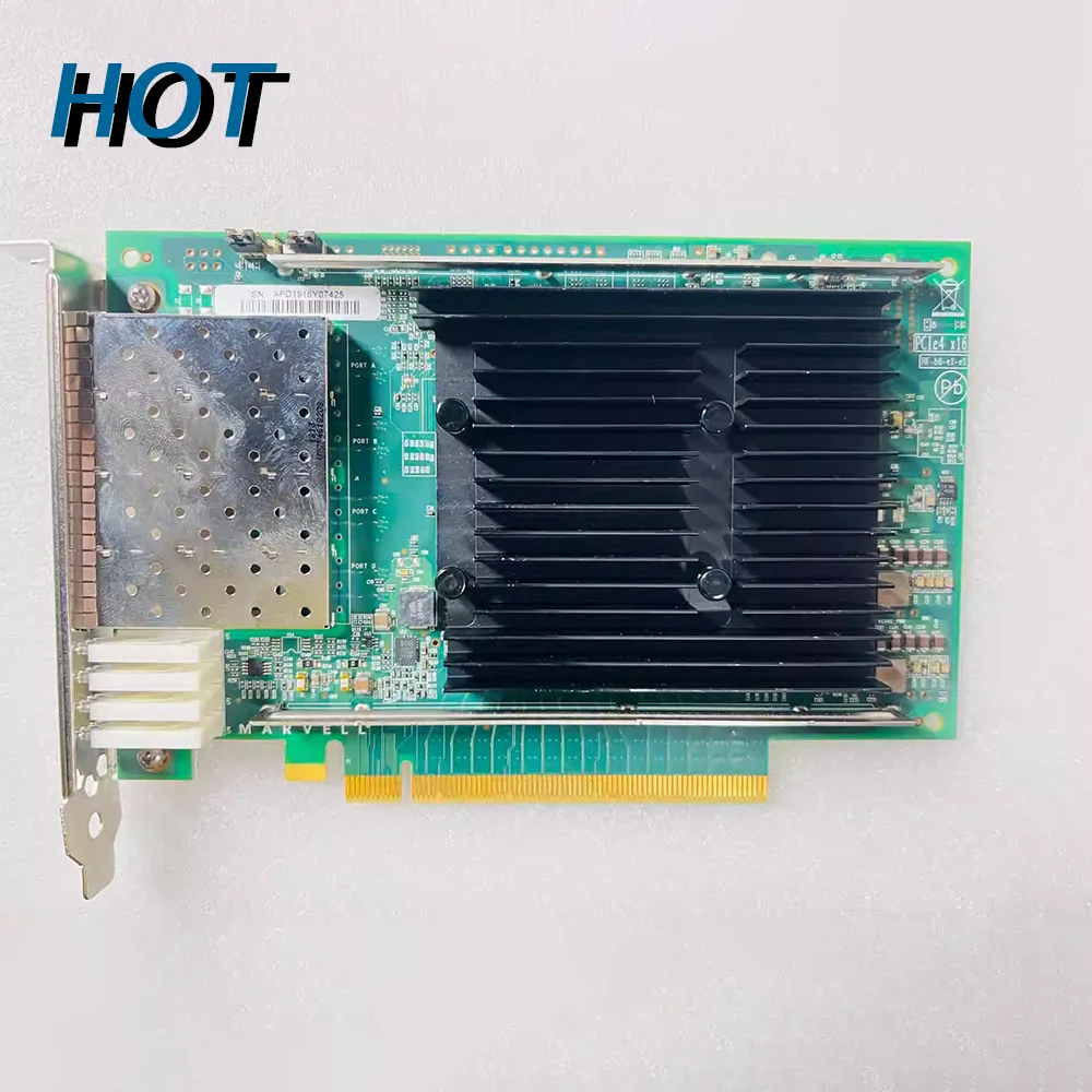 NIC For QLGC 32 Gbit/s four-port Fibre Channel HBA PCIE X16 QLE2784-SR