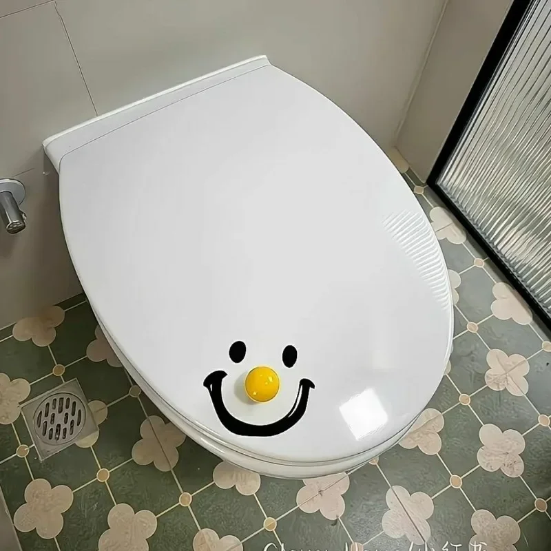 Plastic Smile Design Toilet Handle Anti-Dirty Toilet Seat Lifter, Home Bathroom Decorative Accessory