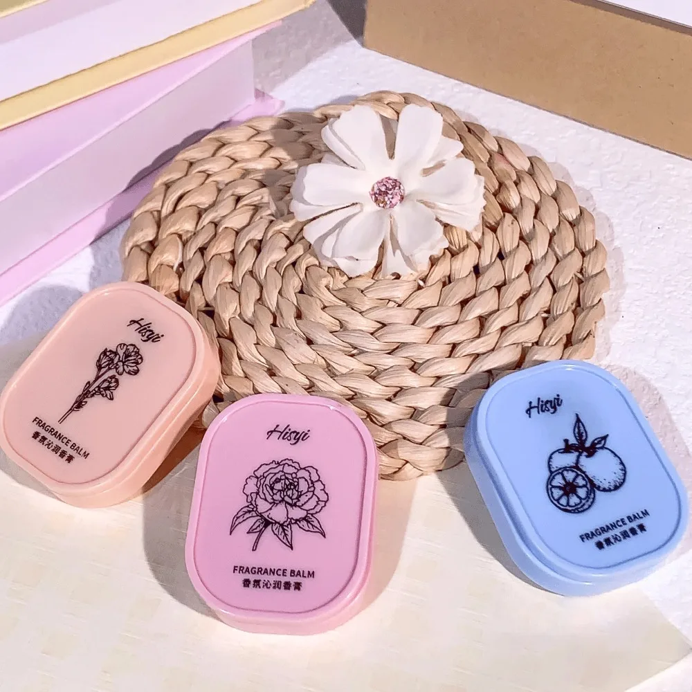 Portable Solid Perfume Balm Christmas Gift Long-Lasting Vegan Fragrance Travel Aromatherapy