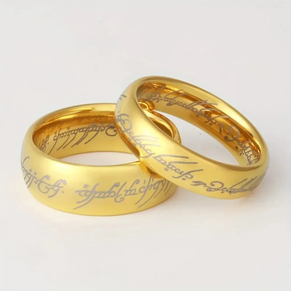 Language Stainless Steel Rings for Unisex Fashion Accessories Jewelry image 3