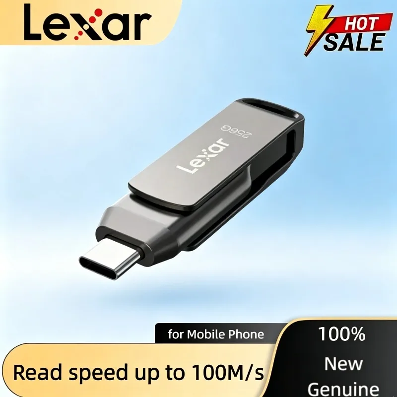 Lexar Dual Drive Jump Drive D400 Original Lexar for PC Storage Expansion for Metal Housing USB 3.2 Type-C Type-A Flash Drive