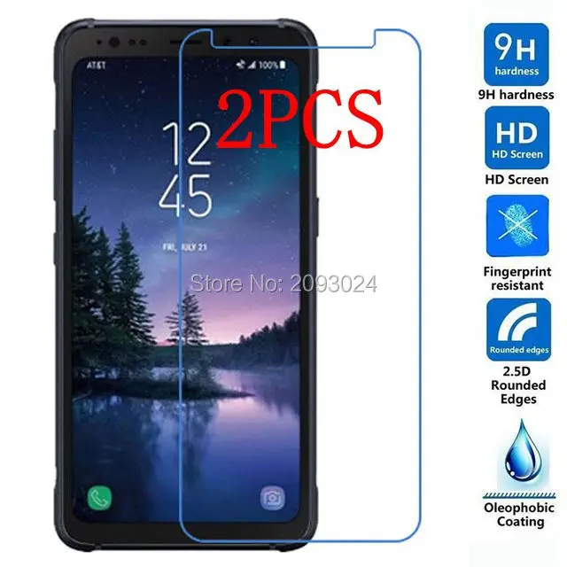 2PCS Tempered glass For Samsung Galaxy S8 Active Screen Protector protective film For SM-G892A glass