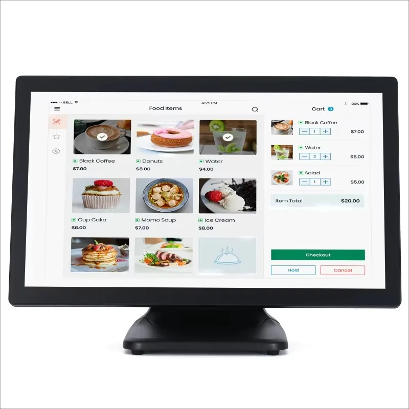 2026 ST9903 1920*1080 16:9 21.5inch Display Screen POS 10 Points Capacitive POS System Machine