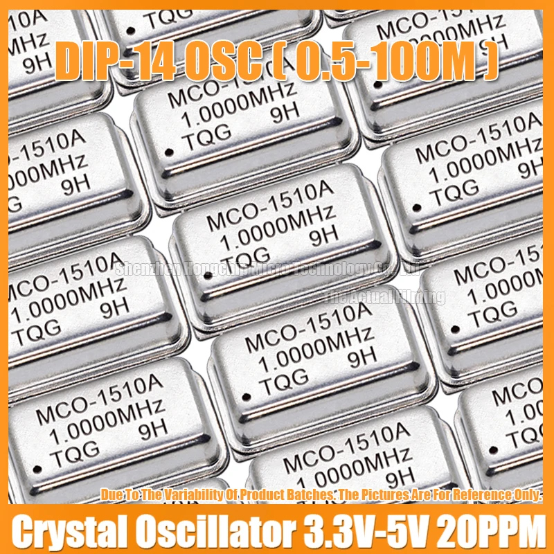 Imagem -04 - Oscilador de Cristal Ativo Retangular de Tamanho Completo Dip14 53.693175m 53.693175mhz 3.3v5v Compatível 15pf 20ppm Pcs