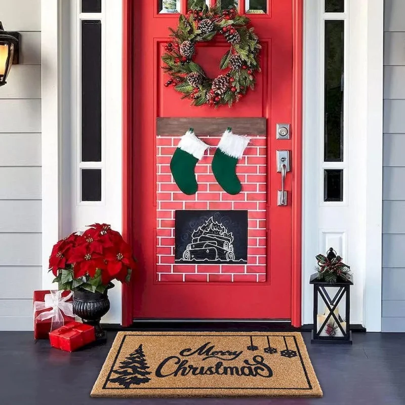 Our warm Christmas doormat 40x60cm indoor and outdoor anti slip floor mat