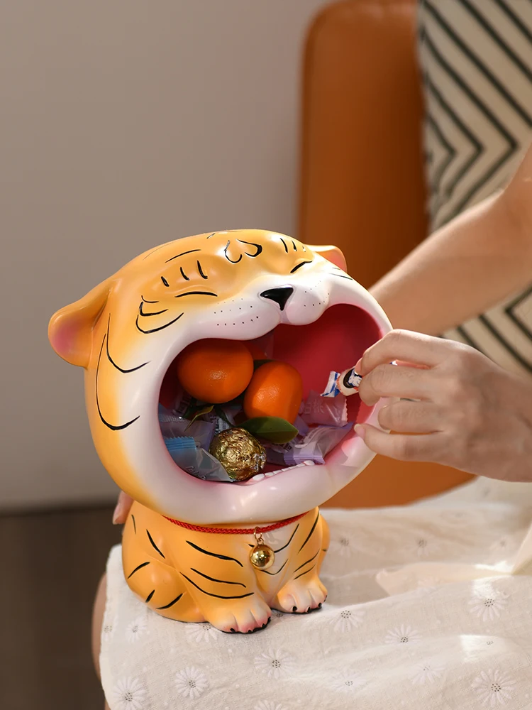 2022 Tiger Cute Piggy Bank Candy Dispenser Kawaii Piggy Bank for Kids Hide Money Kids Bank Cash Box Candy Boxes Children Gift