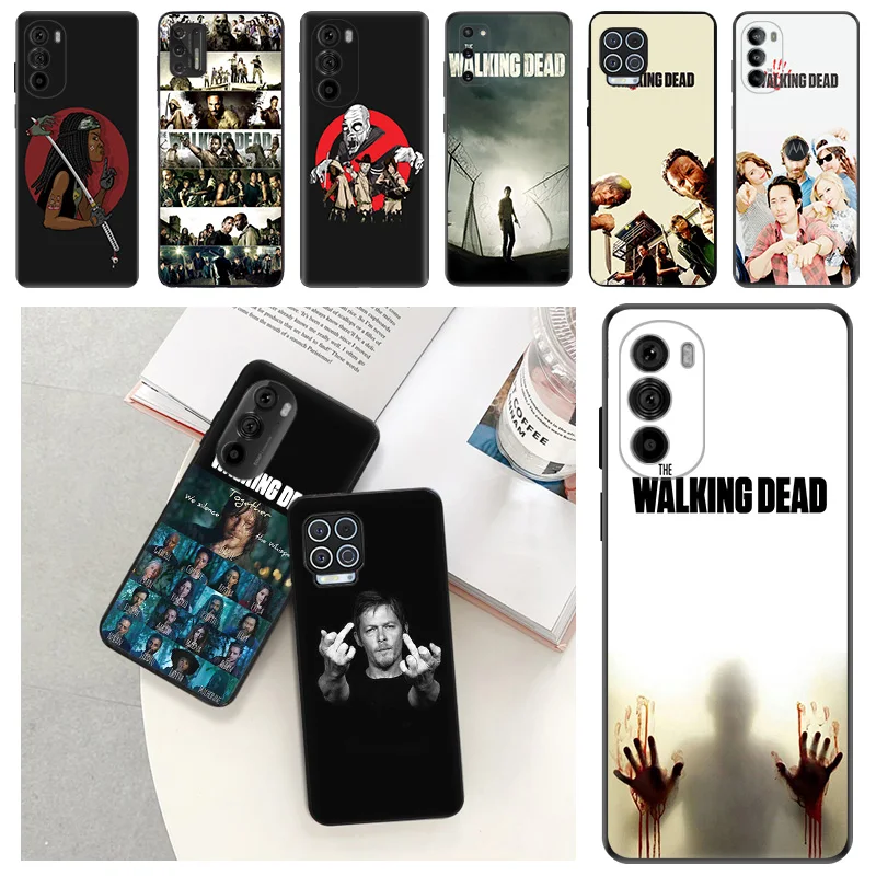 The Walking Dead Soft Phone Cases For Motorola Moto G73 G53 G82 G72 G52 G32 G22 G71 Edge 20 30 G Stylus G60 G51 G50 Matte Cover