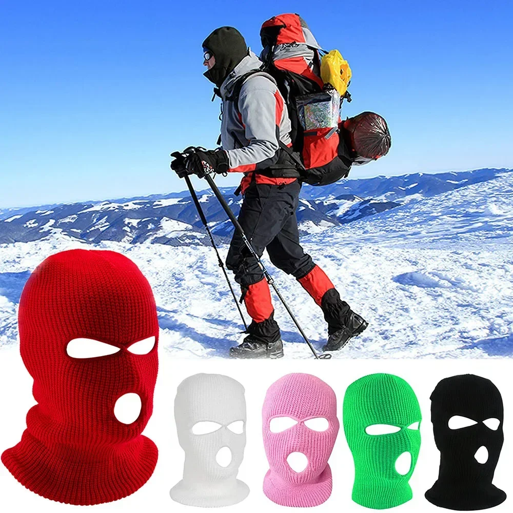 Army Tactical Mask 3 Hole Full Face Mask Ski Mask Winter Cap Balaclava Motorbike Motorcycle Helmet Full Helmet