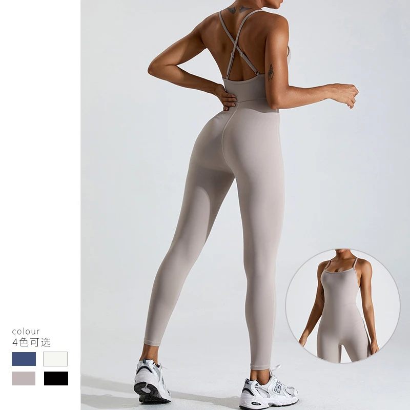 2024 New Seamless one Set Yoga Clothes Sportswear Women's Gym Push Up Workout Clothes Fitness Sports Stretch Bodysuit Yoga Suit