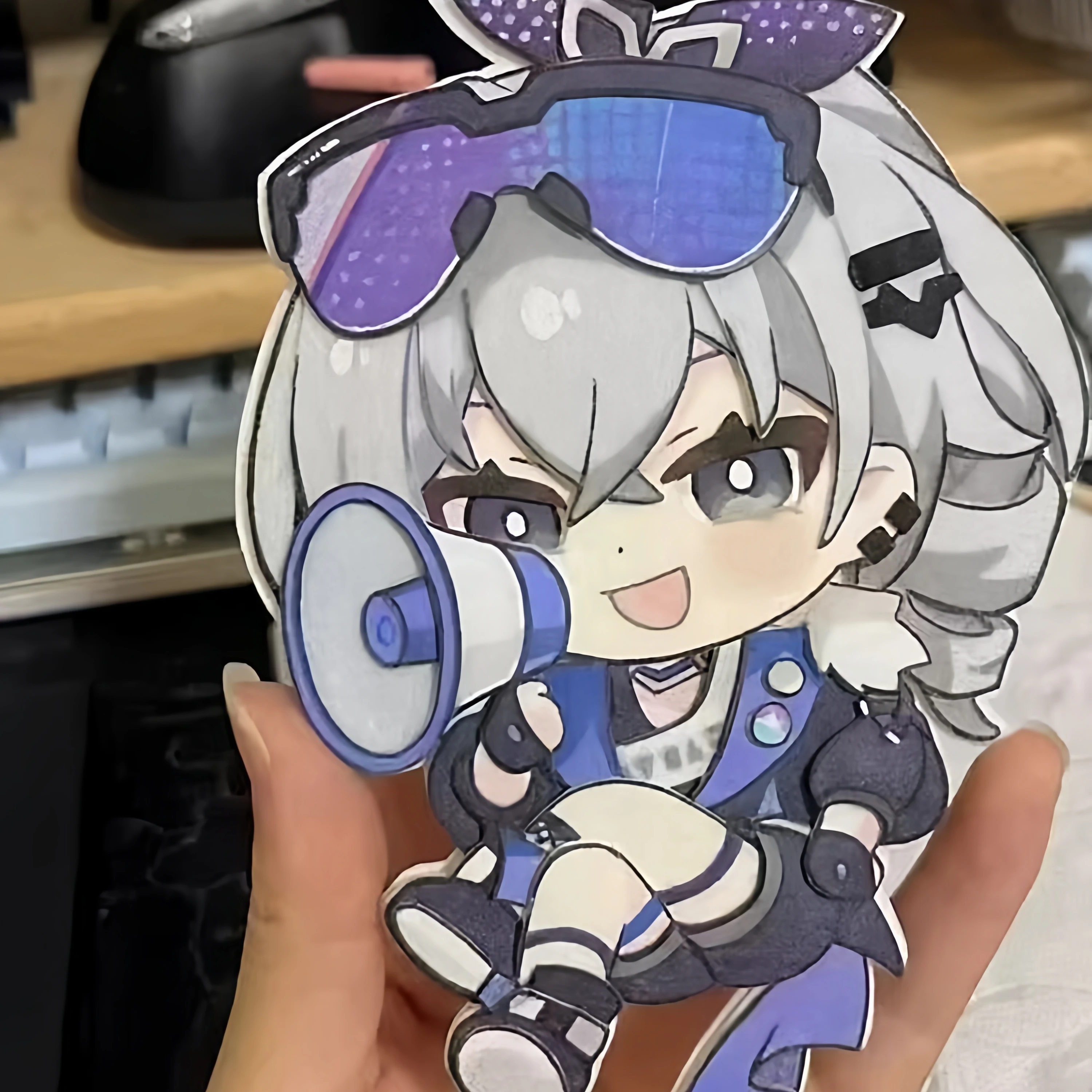 Anime Honkai:Star Rail Silver Wolf Cosplay Anime dibujos animados tela no tejida colgante mochila llavero coche colgante accesorios regalo