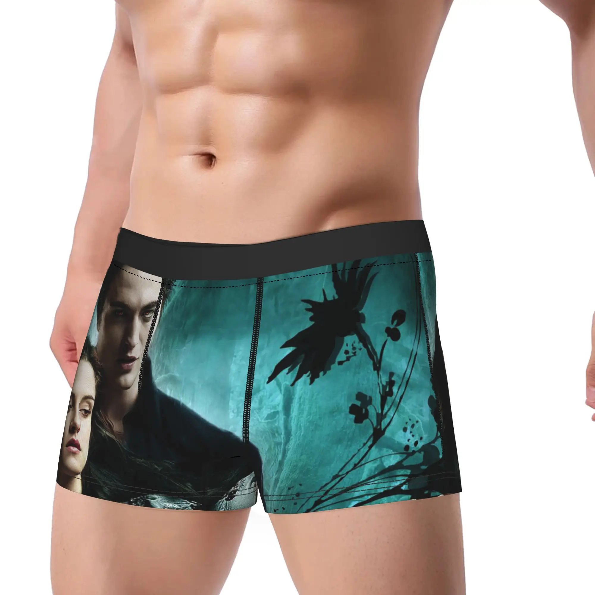 Men Edward Bella Vampire Underwear The Twilight Saga Movie Hot Boxer Briefs Shorts Panties Male Breathable Underpants S-XXL