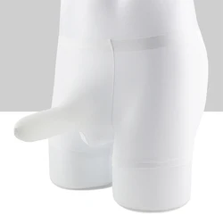 Mens Trunks Elephant Nose Underwear Ultra Thin Ice Silk See-Through Briefs Shorts Panties Bulge Pouch Underpants Lingerie