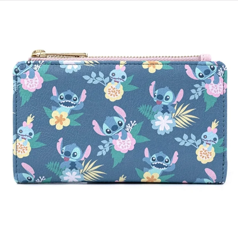 ‌ Lilo & Stitch Geldbörse – Geldklammer-Geldbörse mit kurzem Aufdruck, niedlicher Cartoon-ID-Kartenhalter und Münzgeldbörse, Kawaii Stitch Fan-Geschenk