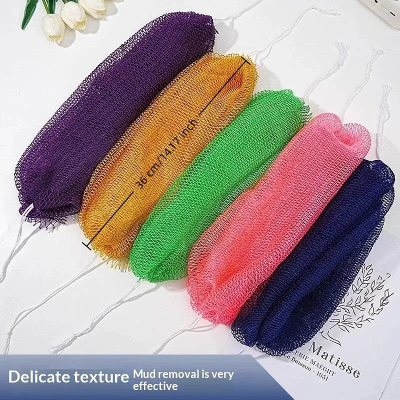 African Net Bath Sponge Shower Puff For Back Exfoliating African Sponge Netsponge Shower Foam Towel view 4