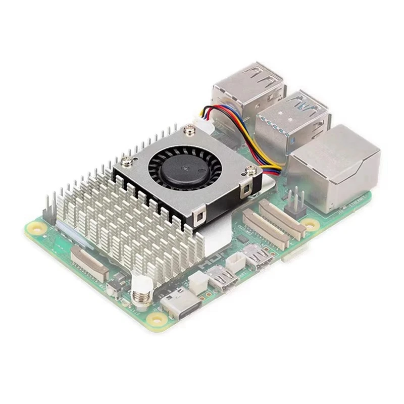 2 Sets For Raspberry Pi 5 Active Cooler With Fan For Efficient Heat Dissipation-AT64