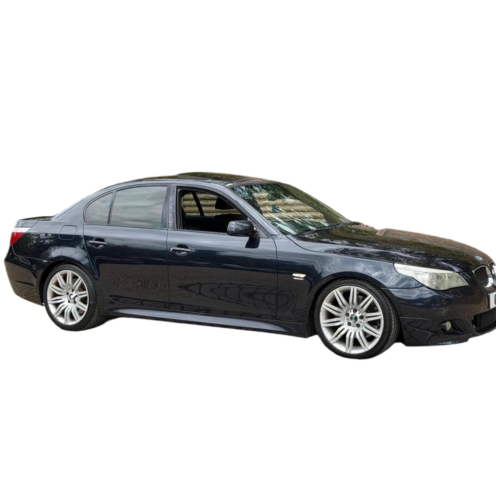 Glänzender/Matter Schwarzer Chrom-Aufkleber zur Entfernung für BMW 5er E60 2004-2010 Limousine, Außenverkleidung für Autofenster – Detail 4