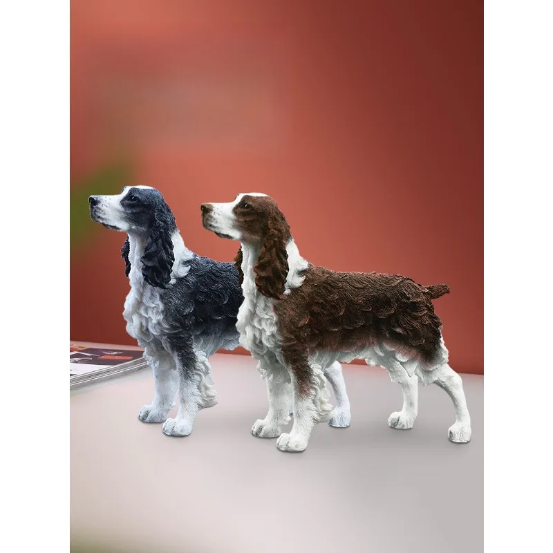 1/6 مقياس سبرينغر الذليل الكلب نموذج الراتنج محاكاة الحيوان الدائمة الموقف ل 12 بوصة لعبة الجندي عمل أرقام المشهد الدعائم