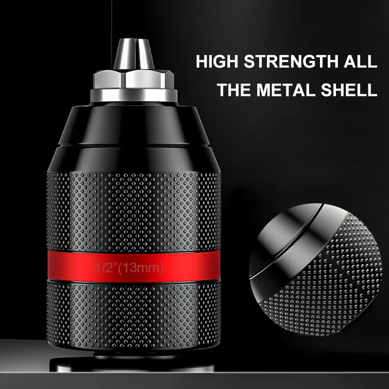 Hand Electric Drill Chuck Metal Ratchet Self-Locking Electric Drill Adapter Electric Wrench Change Electric Drill Adapter Chuck