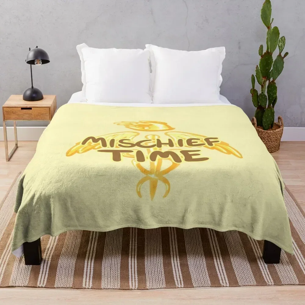 

Mischief Time Throw Blanket No Pilling Soft Warm Blanket for Bed