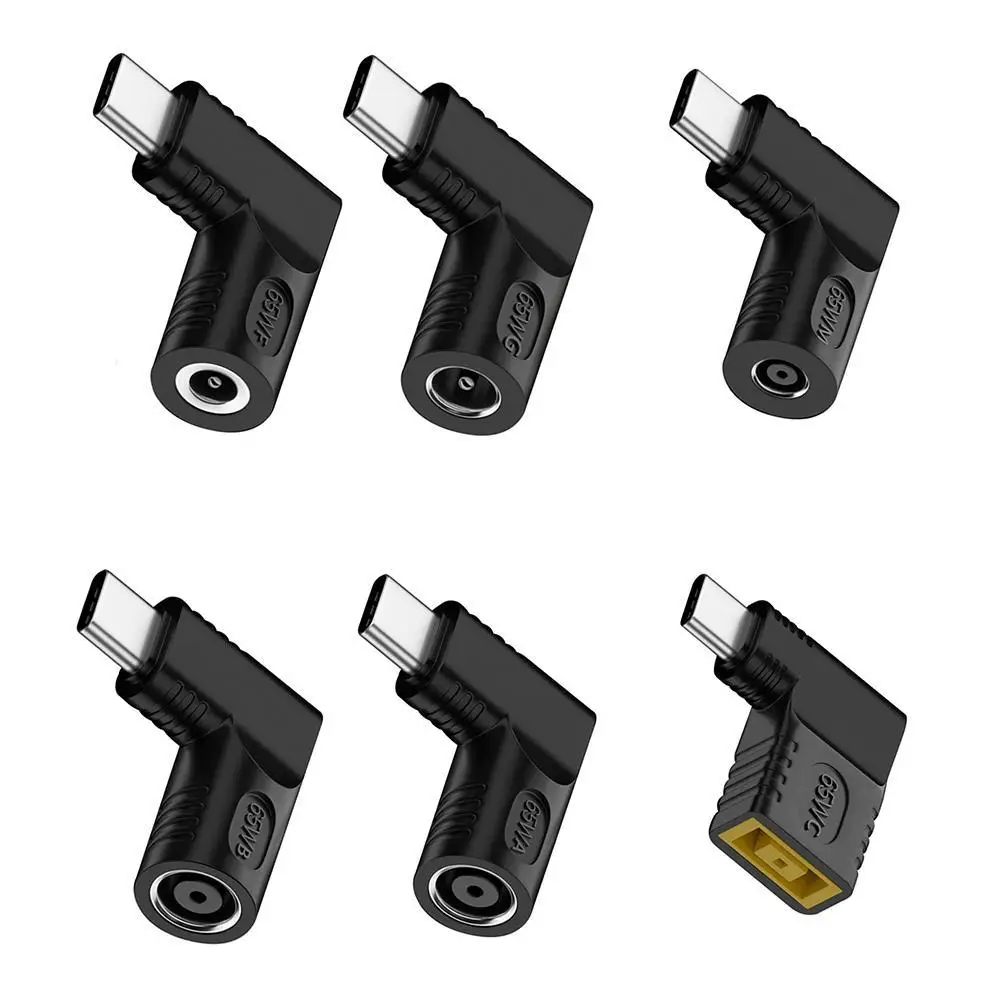 Konverter adaptor pengisi daya Laptop Tipe C PD, konverter adaptor daya 65W DC ke USB C PD 5V 9V 20V, konverter pengisi daya Laptop 65W