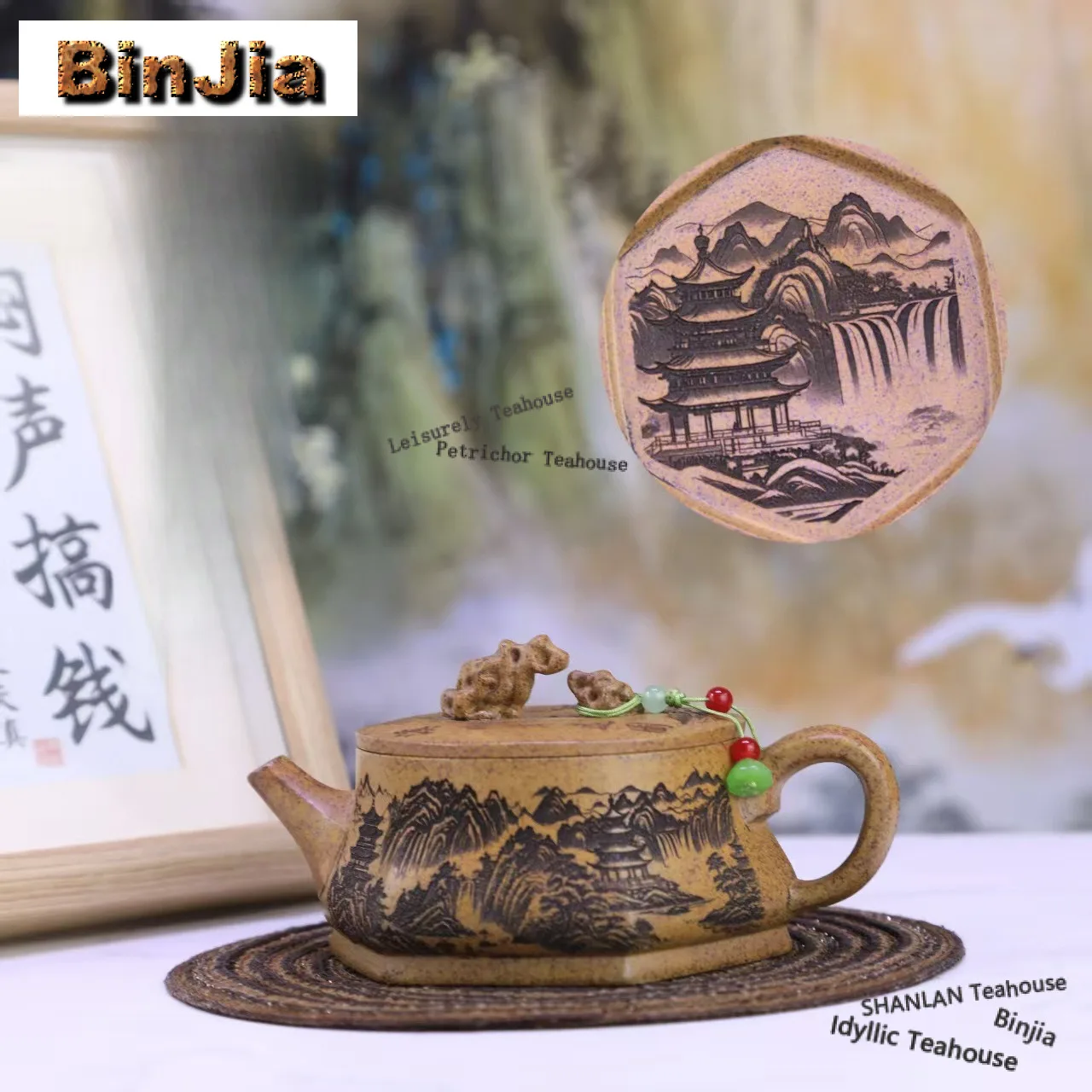 

230ml Vintage Yixing Purple Clay Teapots Handmade Large Diameter Pot Raw Ore The Keel Gold Sand Mud Kettle Zisha Tea Set Gifts