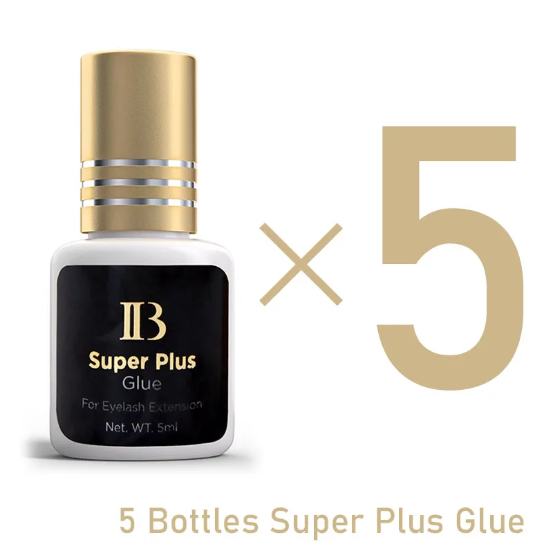 5 Bottles IBeauty Super Plus Glue Cola Ibeauty Original Health Black Eyelash Extension 5g Korea Custom Lash Glue Makeup Tools