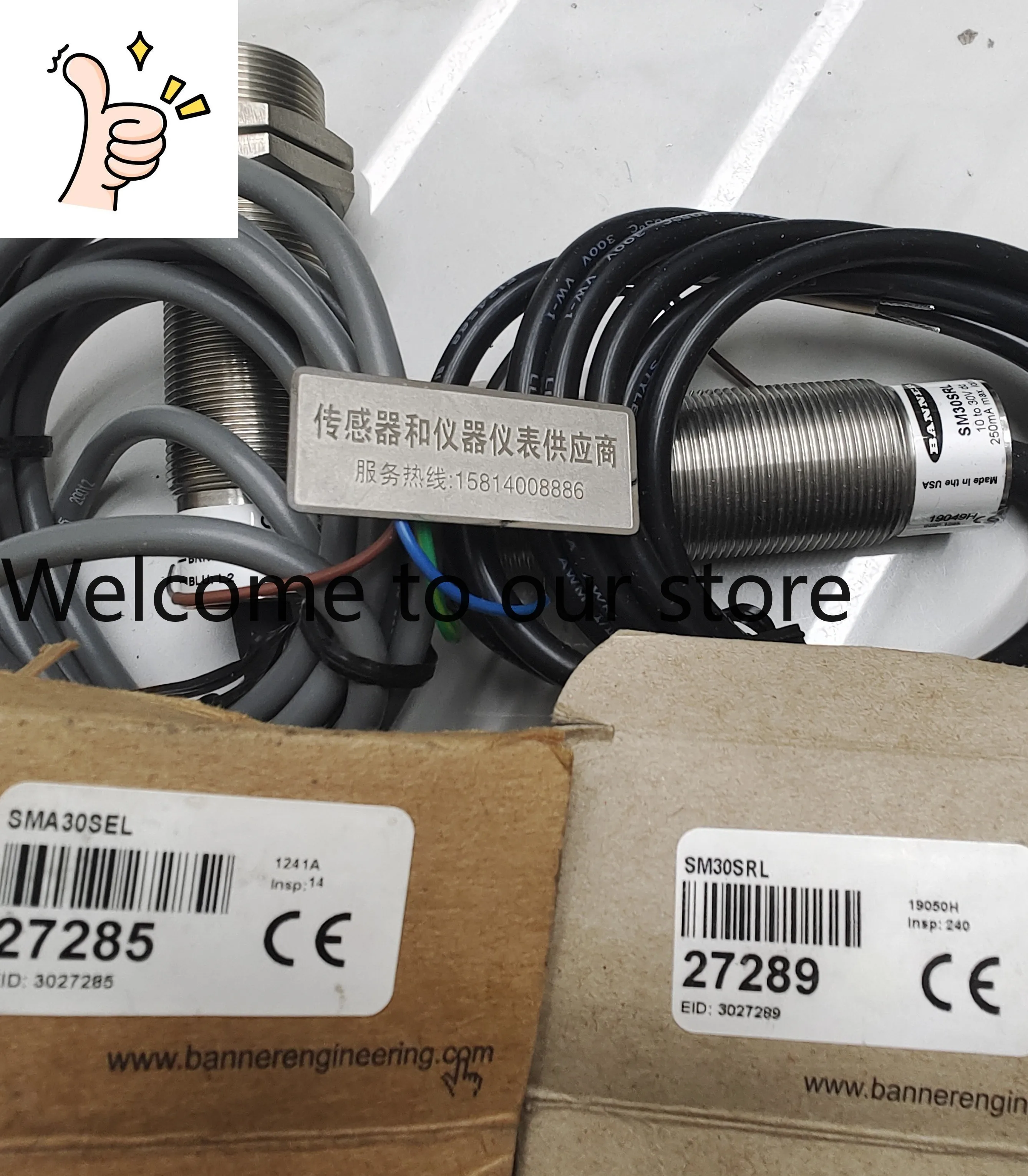 

Фотоэлектрический датчик October BANNER American Banner SMA30SEL, SM30SRL