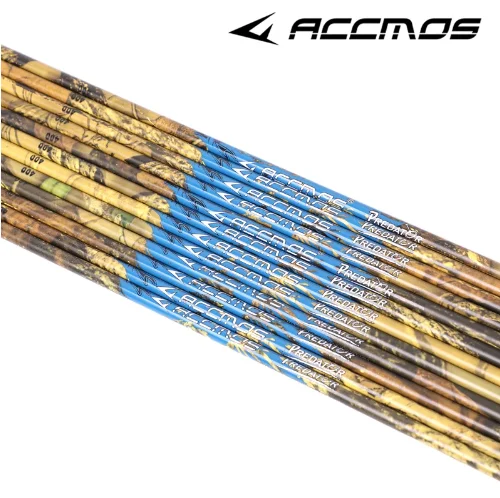 33inch archery pure carbon arrow tube spine300/350/400/500 ID6.2mm straightness +-0.003 Camouflage Arrow Shaft for Hunting Shoot