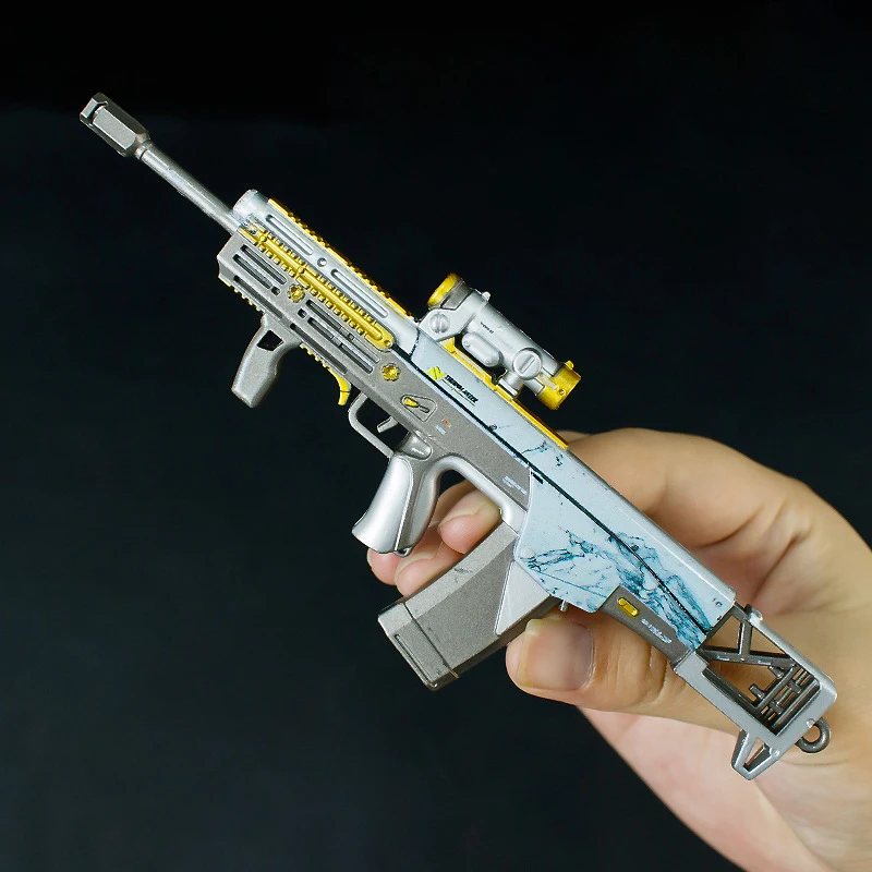 17cm Delta Operation Game ASH-12 Metalowy Model Rzemieślniczy, Ozdobny Wisiorek do Plecaka, Brelok, Prezent na Boże Narodzenie, Zabawka