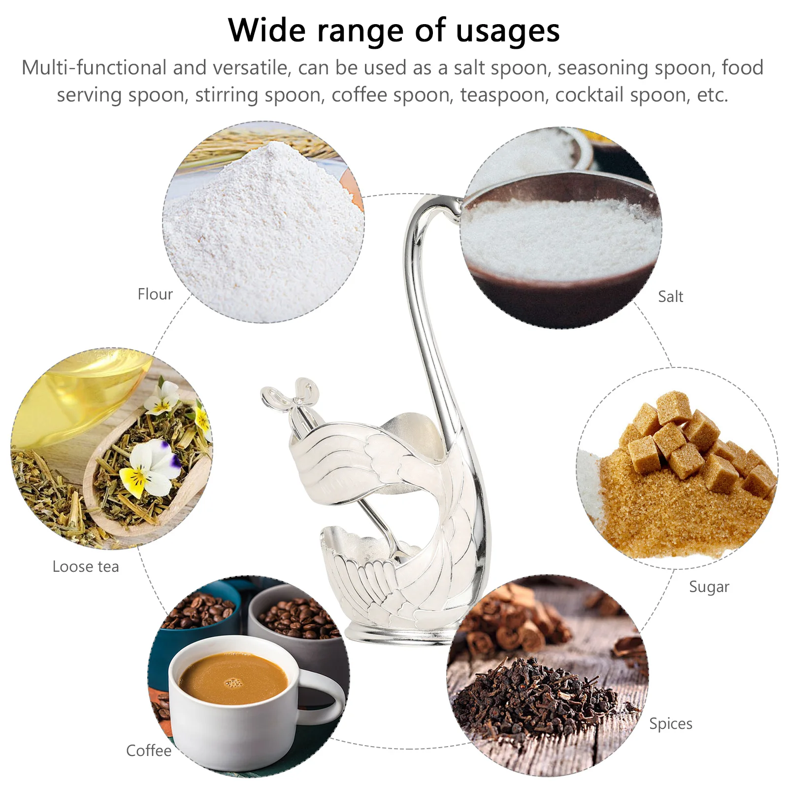 

Fruit Spoon Set Kitchen Gadgets Dessert Cake Spoon Multi Functional Salt Coffee Teaspoon Cocktail Premium Home