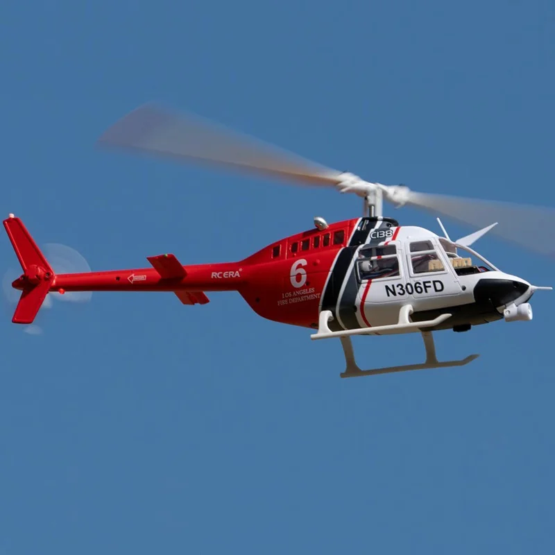 Helikopter bojowy model drona RC C138 Bell 206, wysoka symulacja, realistyczny model, zdalnie sterowany, zabawka odpowiednia na prezenty urodzinowe dla chłopców.
