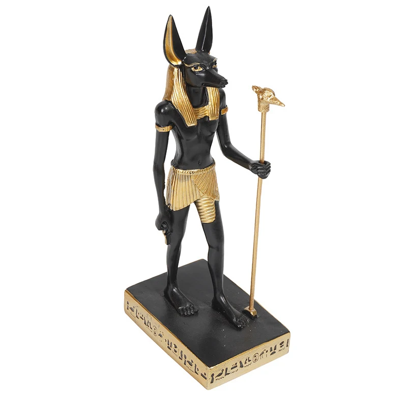 Anubis Harz Kunst und Handwerk Schakal Ornament Hund Pharao Pyramide Skulptur Ägypten Reise Souvenir Home Dekoration Geschenk – Detail 7
