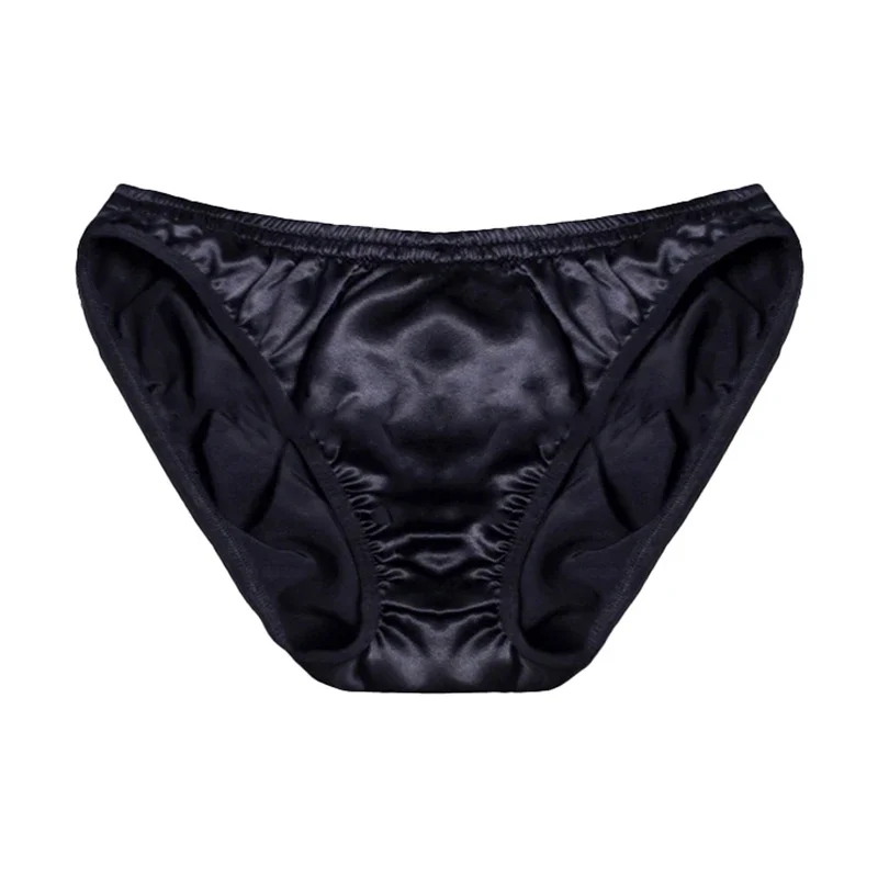 30 MM Mid Waist Breathable Briefs Silk Briefs 100% Mulberry Silk Panty Underwear