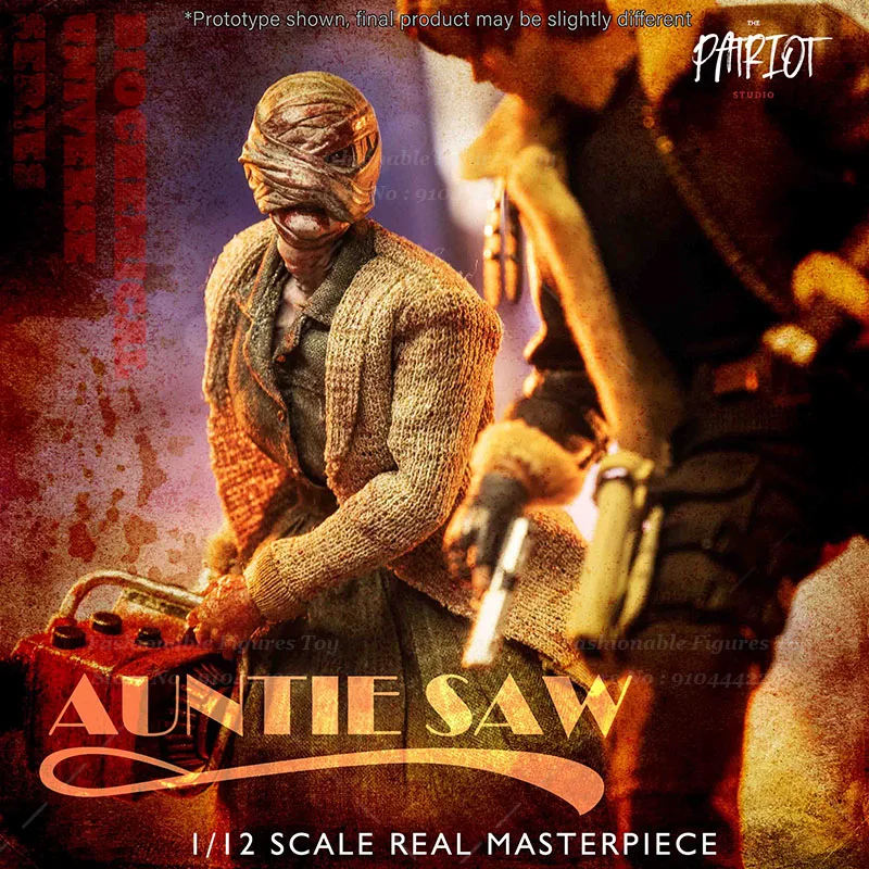 Patriot Studio 1/12 Scale Soldierterrifying Chainsaw Killer Uncle Aunt  Adventure Game Dolls 6"" Action Figure Body Collection