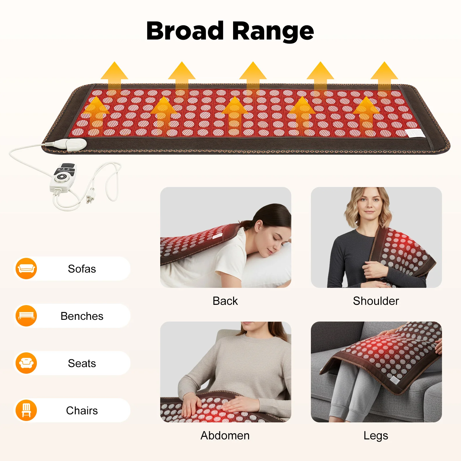

Far Infrared Heating Pad Natural Jades Heating Pad Heating Pad Electric Stone Heating Mattress Muscle Pain Relief Massage