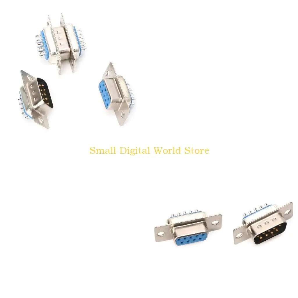 77ub-5-пар-db9-«папа»-и-«мама»-rs232-9-контактный-разъем-для-пайки-последовательного-порта